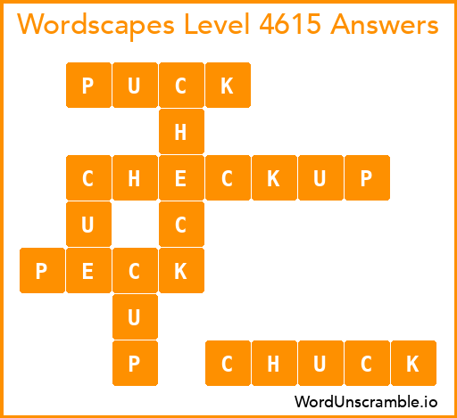 Wordscapes Level 4615 Answers