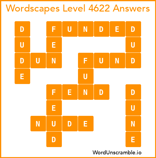 Wordscapes Level 4622 Answers