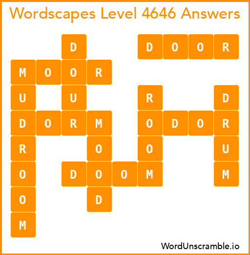 Wordscapes Level 4646 Answers