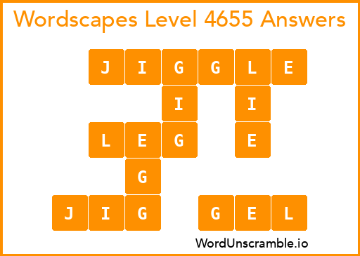 Wordscapes Level 4655 Answers