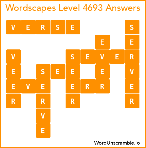 Wordscapes Level 4693 Answers