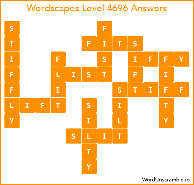 Wordscapes Level 4696 Answers