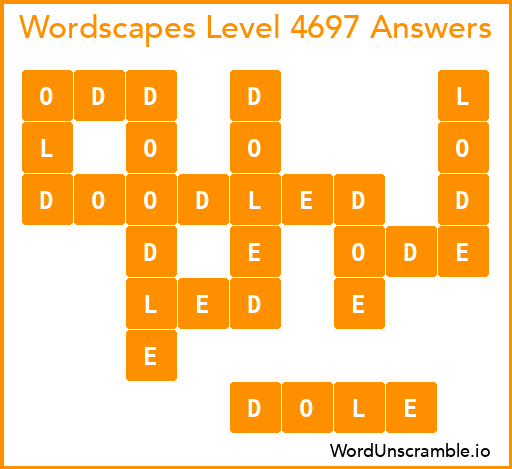 Wordscapes Level 4697 Answers