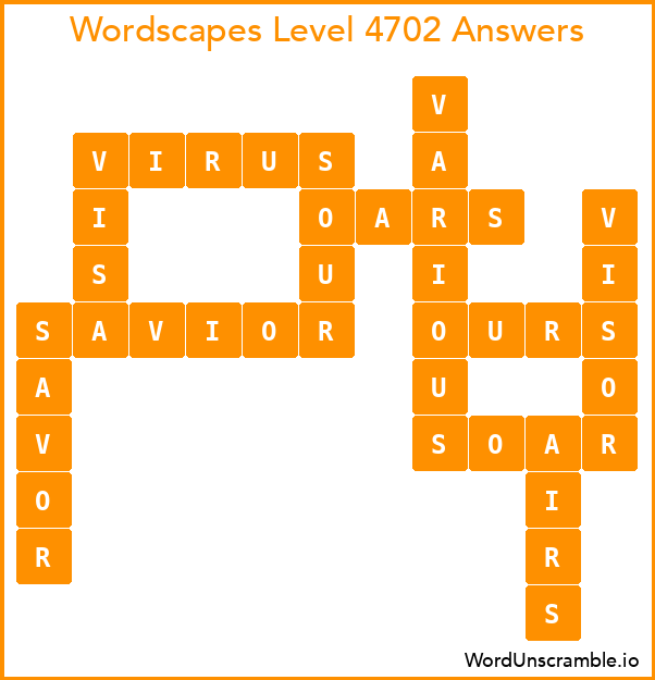 Wordscapes Level 4702 Answers