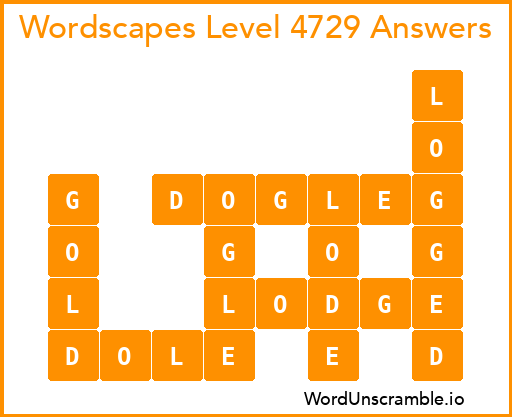 Wordscapes Level 4729 Answers