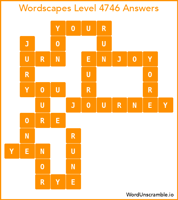 Wordscapes Level 4746 Answers