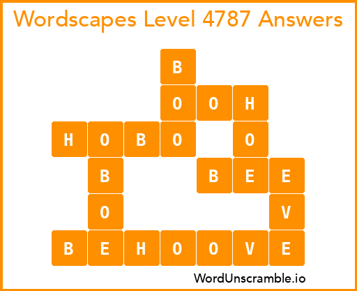 Wordscapes Level 4787 Answers