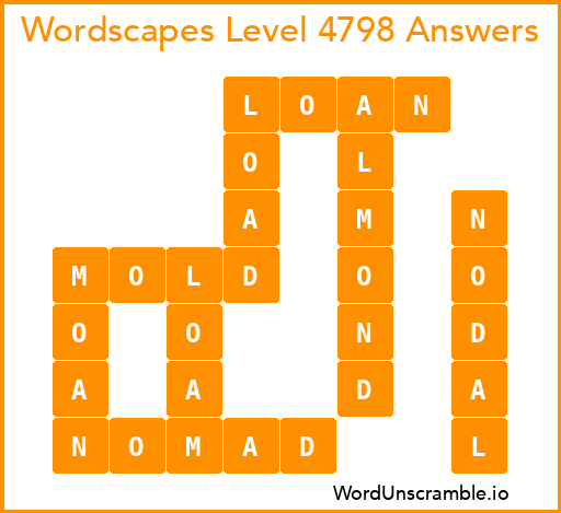 Wordscapes Level 4798 Answers