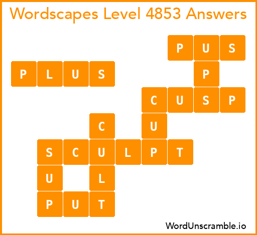 Wordscapes Level 4853 Answers