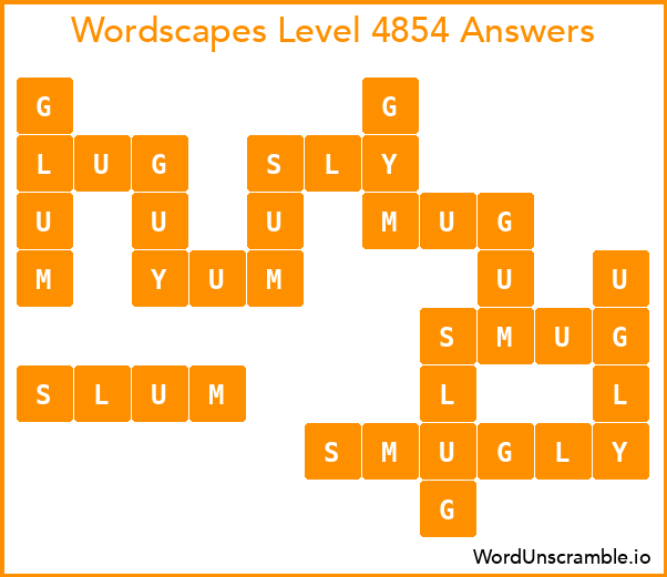 Wordscapes Level 4854 Answers