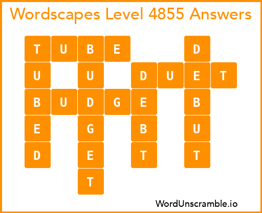 Wordscapes Level 4855 Answers