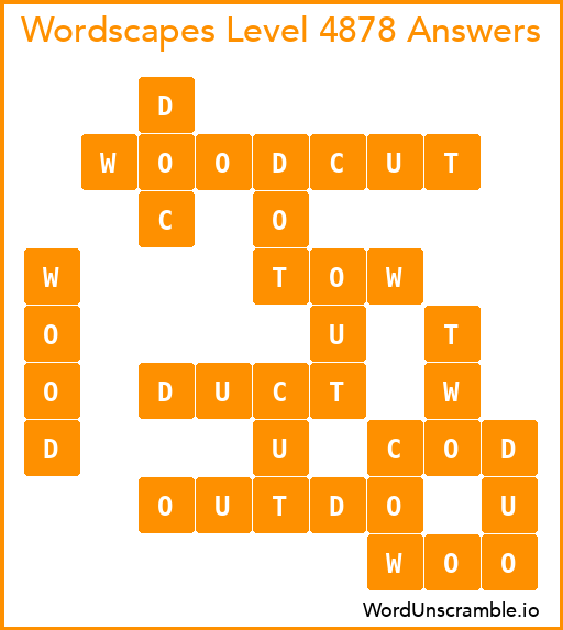 Wordscapes Level 4878 Answers