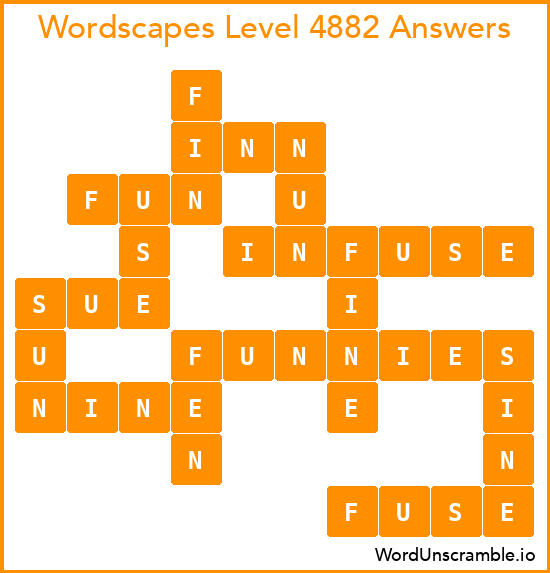 Wordscapes Level 4882 Answers