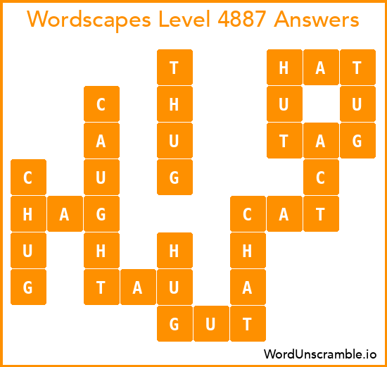 Wordscapes Level 4887 Answers