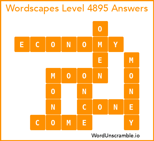 Wordscapes Level 4895 Answers