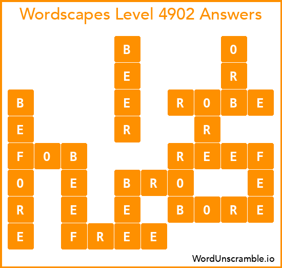 Wordscapes Level 4902 Answers