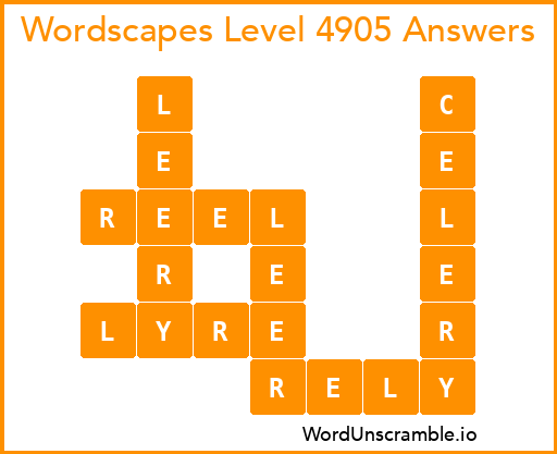 Wordscapes Level 4905 Answers