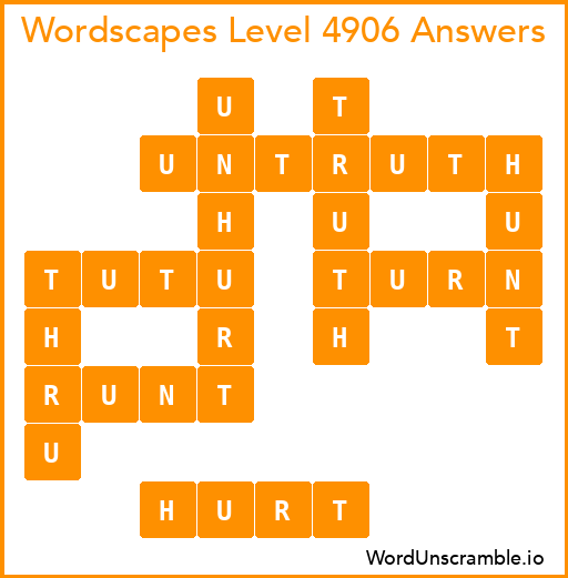 Wordscapes Level 4906 Answers