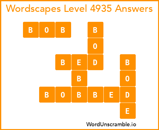 Wordscapes Level 4935 Answers