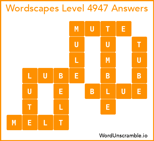 Wordscapes Level 4947 Answers