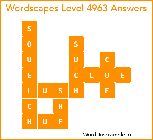 Wordscapes Level 4963 Answers