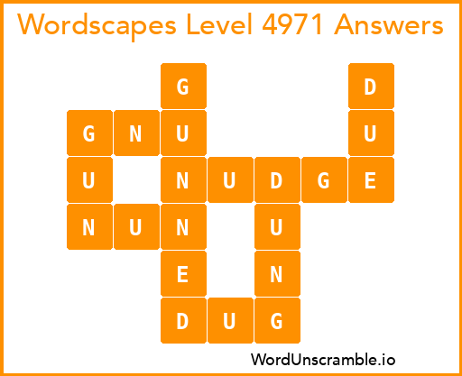 Wordscapes Level 4971 Answers