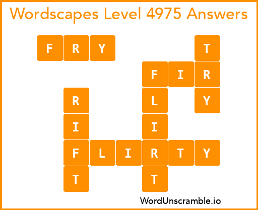 Wordscapes Level 4975 Answers