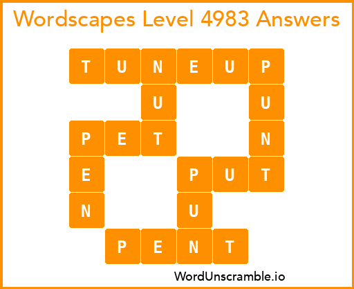 Wordscapes Level 4983 Answers