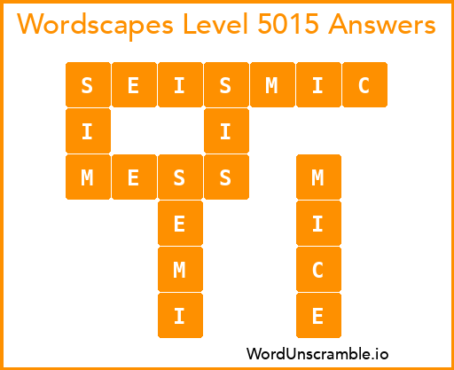 Wordscapes Level 5015 Answers