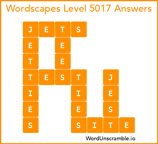 Wordscapes Level 5017 Answers