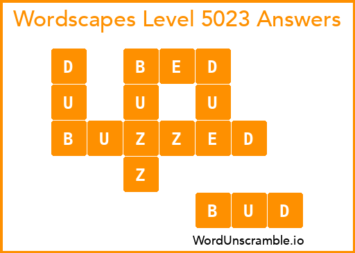 Wordscapes Level 5023 Answers