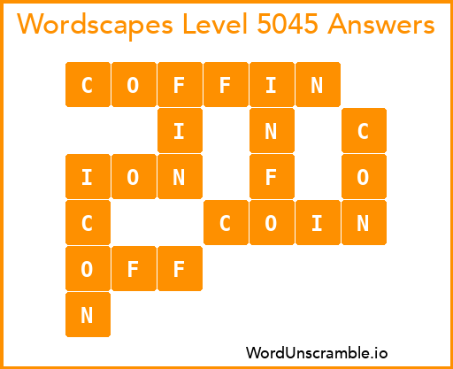 Wordscapes Level 5045 Answers