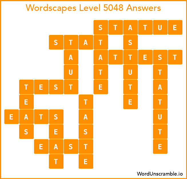 Wordscapes Level 5048 Answers