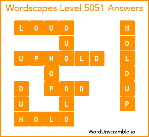 Wordscapes Level 5051 Answers