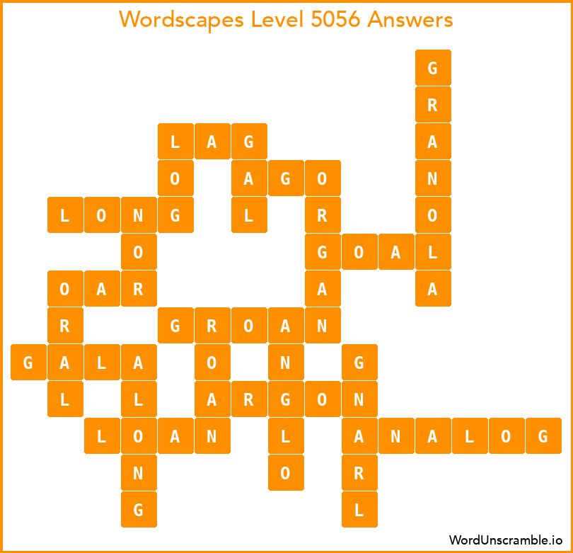 Wordscapes Level 5056 Answers