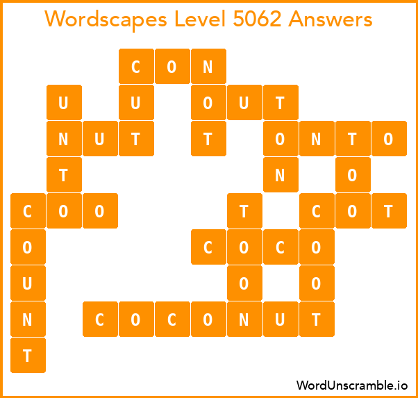 Wordscapes Level 5062 Answers