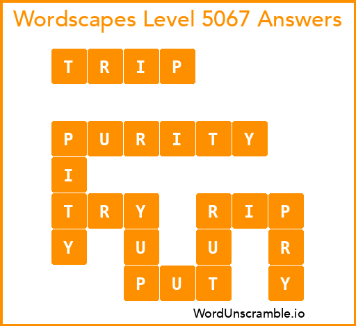 Wordscapes Level 5067 Answers