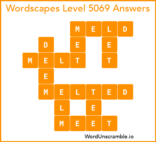 Wordscapes Level 5069 Answers
