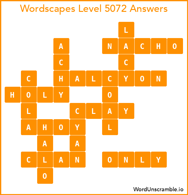 Wordscapes Level 5072 Answers