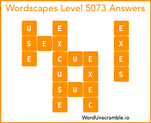 Wordscapes Level 5073 Answers