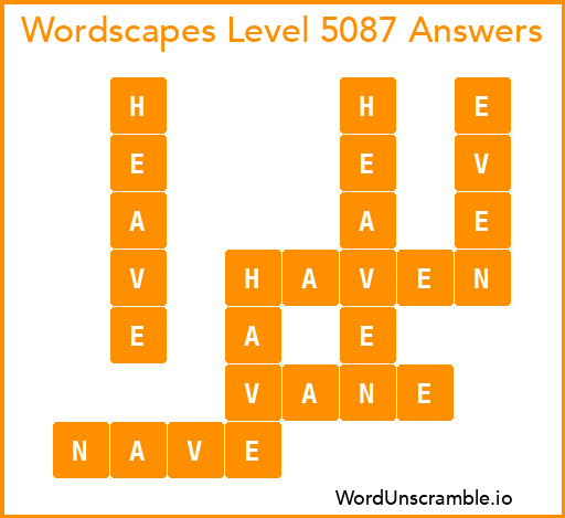 Wordscapes Level 5087 Answers