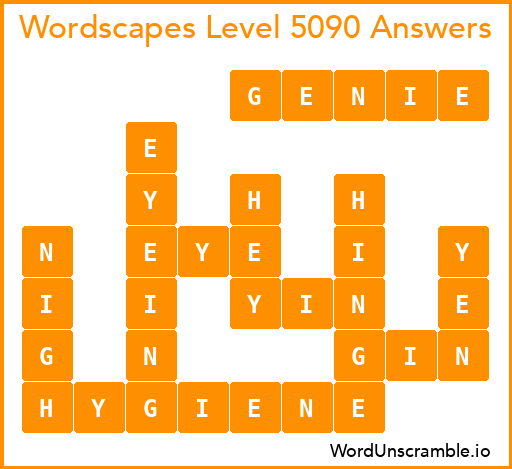 Wordscapes Level 5090 Answers
