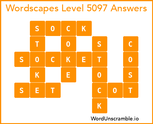 Wordscapes Level 5097 Answers