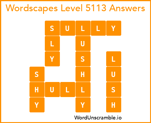 Wordscapes Level 5113 Answers