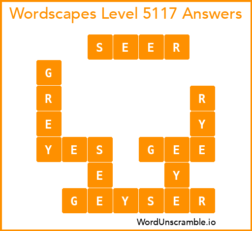 Wordscapes Level 5117 Answers