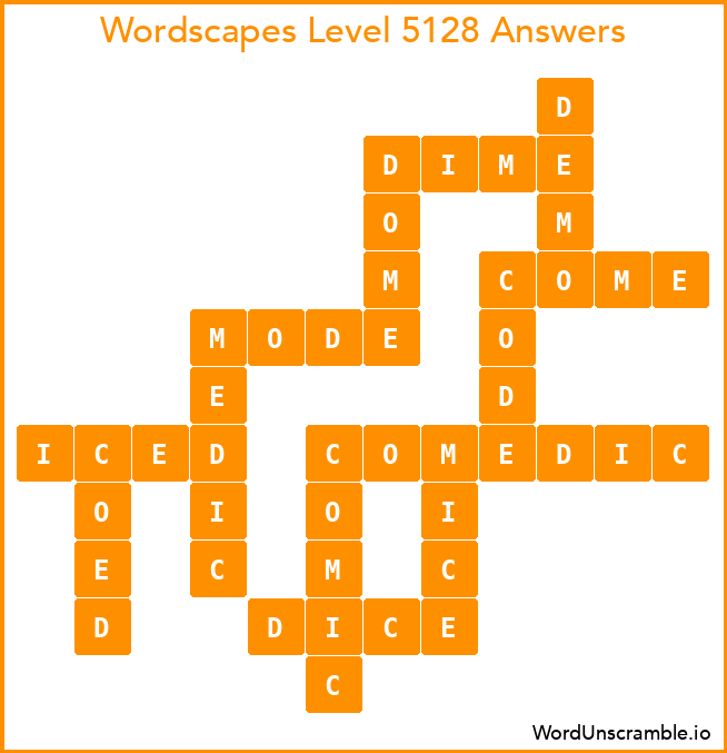 Wordscapes Level 5128 Answers