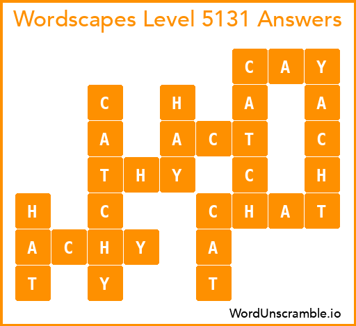 Wordscapes Level 5131 Answers