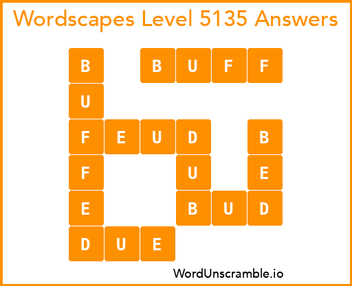 Wordscapes Level 5135 Answers