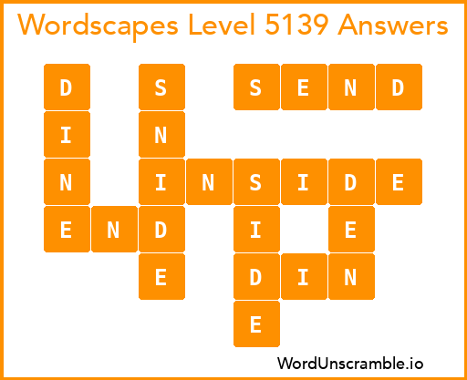 Wordscapes Level 5139 Answers