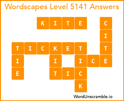 Wordscapes Level 5141 Answers